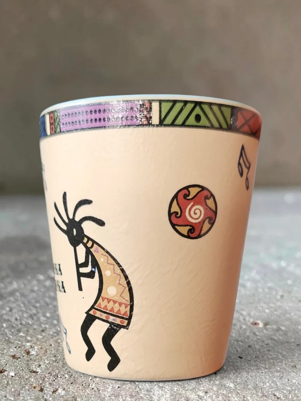 Sedona Arizona Kokopelli Shot Glass - Beige